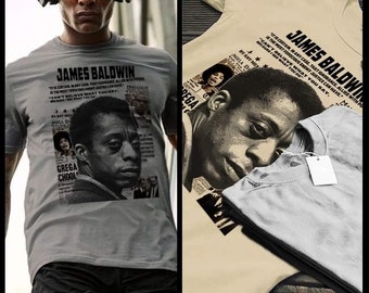 James Baldwin cita camiseta afroamericana civil derechos activista negro historia camiseta