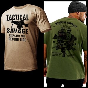 Military Infantry Platoon Combat Action T-Shirt Spec Operation Commandos Iraq Afghanistan Combat Veteran short sleeve T-shirt size S-2XL