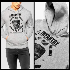 Hoodie d’infanterie vétéran de combat militaire Irak Afghanistan pull-over fantassin de guerre