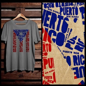 Puerto Rico Flag T-shirt Puerto Rican Boricua Taino Afro Latino afro boricua Pride and Culture puerto rico map and flag
