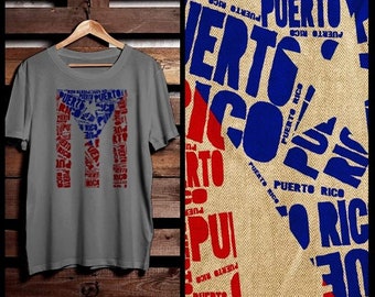 Puerto Rico Flag T-shirt Puerto Rican Boricua Taino Afro Latino afro boricua Pride and Culture puerto rico map and flag