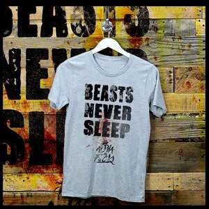 crossfit training Beast T-shirt Workout Gym Fitness mental Motivation focused fitness sport tee