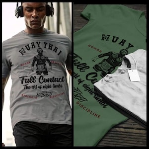 Muay Thai Tailandia Sak Yant luchador Tatuaje Thai Boxer Martial Arts Camiseta