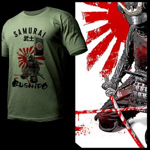 Japanese samurai t-shirt Bushido way of the warrior Japan Edo Era Warrior Class Katana Japanese Steel