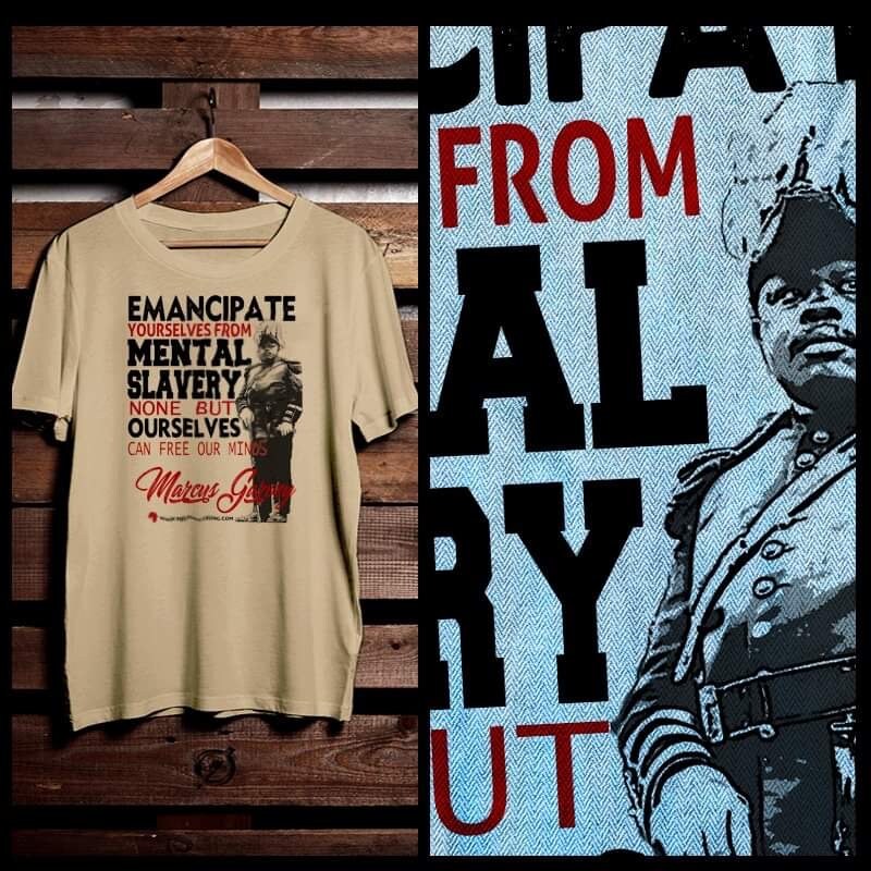 Camiseta do mês da história negra, citação de Marcus Garvey, ativista dos direitos civis africano jamaicano, camiseta da história negra