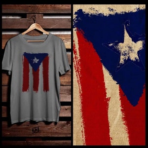 Puerto Rico Flag T-shirt Puerto Rican Boricua Taino Afro Latino afro boricua Pride and Culture puerto rico map and flag