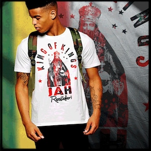Reggae Haile Selassie Love Jah King Rastafari Irie Lion Mon T-Shirt Rastafarian Roots Reggae Rastaman King Conqueror Dub tee