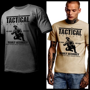 Military Combat Veteran Combat Action Infantry T-Shirt Spec Operation Commando Iraq Afghanistan Combat Veteran short sleeve Size S-2XL