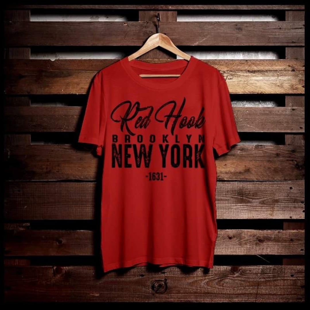 Red Hook Brooklyn 1990s Hip Hop Tshirt Bedstuy, Crown Heights, East