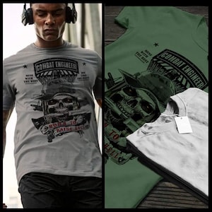 Combat Engineer T-shirt military sapper worldwide infantry combat tactics combat Veteran