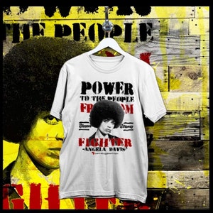 Black History Month Pride culture and Power Angela Davis T-Shirt African American Civil Rights Activist Black History Tee