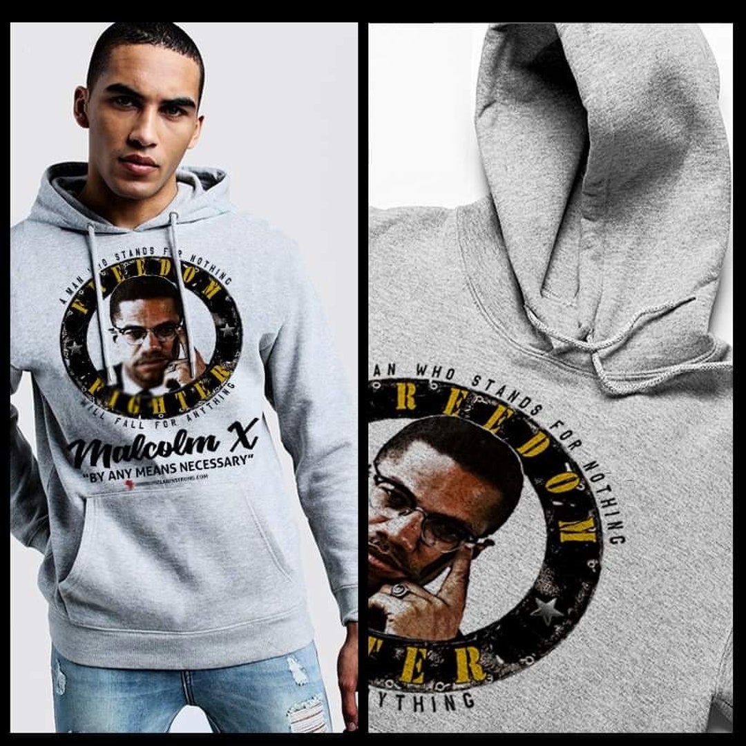 Malcolm X Stand for Something Quote Hoodie African American Civil