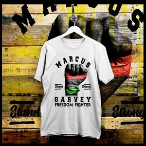 Black History Month Pride and Power Marcus Garvey T-Shirt African American Civil Rights Activist Black History Tee