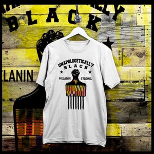 Black History Month African Roots and culture Afro Pick Kente pattern power T-Shirt African American Civil Rights Activist Black History Tee