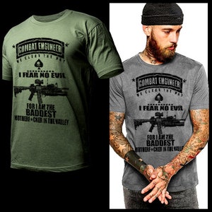 Military Combat Engineer Sapper Action T-Shirt Spec Operation Commandos Iraq Afghanistan Combat Veteran short sleeve T-shirt size S-2XL