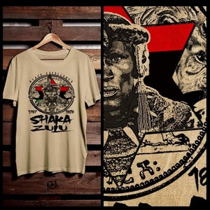 Schwarze Geschichte Monat afrikanischen Zulu Pride Power und Rhythmus T-Shirt afrikanischen Festival Stammes Maskerade kulturelle Kunst schwarze Geschichte Tee