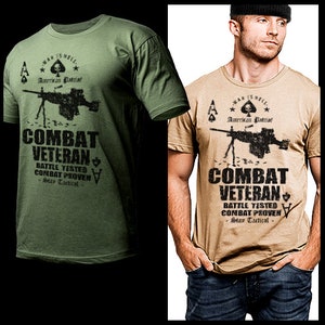 Military Infantry Grunt Combat Action Infantryman T-Shirt Spec Operation Commando Iraq Afghanistan Combat Veteran short sleeve Size S-2XL