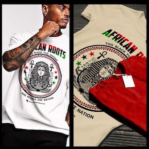 Ancient Egypt Kemetic african Melanated ankh pharoah African Nubian Gods Unapologetically Black Pride and Culture Short Sleeve Men T-Shirt