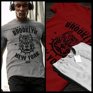 East Flatbush Brooklyn 1990s Hip Hop T-Shirt, Red Hook, Fort Greene, Bushwick, Canarsie, East NY, New York City cotton tee