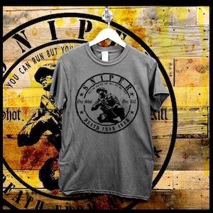 Military Infantryman Sniper T-Shirt Combat Veteran Tactical War Quote Special Ops Airborne Commandos short sleeve T-shirt size S-2XL