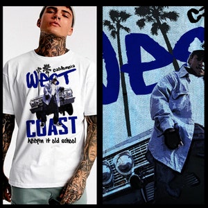 West coast Hip Hop t-shirt oldschool gangsta rap california cruising tee
