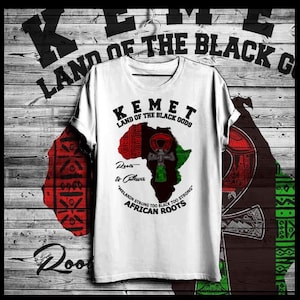 Oude Egypte Kemetic Afrikaanse Melanated ankh Afrikaanse kaart Nubische goden Unapologetically Zwarte Trots en Cultuur Korte Mouw Mannen T-Shirt