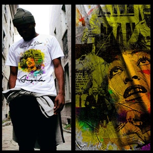 Black History Month Pride culture and Power Angela Davis white T-Shirt African American Civil Rights Activist Black History Tee