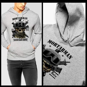 Mortier d’infanterie Hoodie vétéran de combat militaire Irak Afghanistan pull-over fantassin de guerre