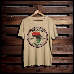 Black Pride Melanated Kultur afrikanische unapologetisch geweckt Afrika Karte nubische Wurzeln Kurzarm Männer T-Shirt