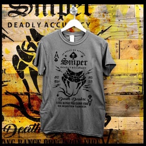 Military Infantryman Sniper T-Shirt Combat Veteran Tactical War Quote Special Ops Airborne Commandos short sleeve T-shirt size S-2XL