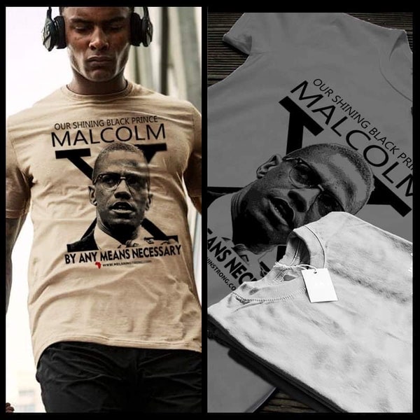 Malcolm X Quote T-Shirt African American Civil Rights Activist Black History Tee