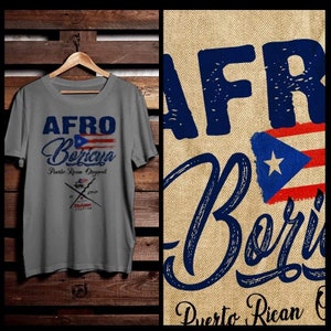 Puerto Rico Flag T-shirt Puerto Rican Boricua Taino Afro Latino Pride and Culture puerto rico map and flag