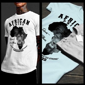 Black Pride Melanated Kultur afrikanische unapologetisch geweckt Afrika Karte Marcus Garvey nubische Wurzeln Kurzarm Männer T-Shirt