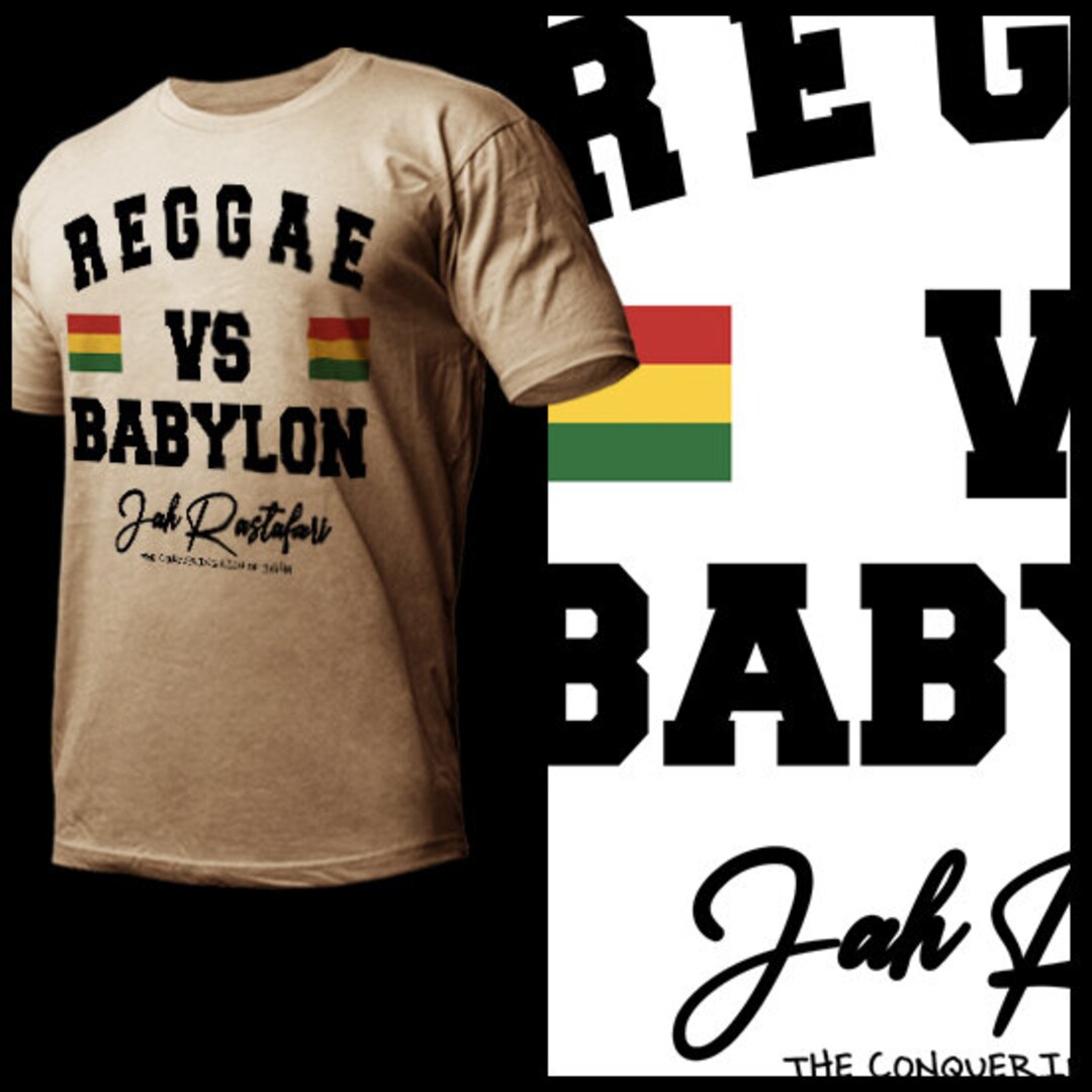 Reggae Dubplate Album 80's Vibe T-shirt Haile Selassie Rastafarian ...
