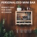 Barbox - mini bar for modern homes, cocktail Bartending Kit - wooden personalized gift for him, anniversary, birthday gift, wedding gift. 