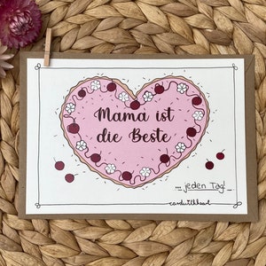 Karte "Mama ist die Beste", Muttertag