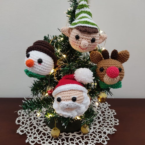 Christmas Ornaments Amigurumi Crochet Pattern santa Elf - Etsy