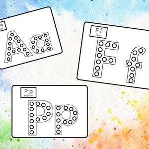 Alphabet Dot Activities (PDF Download)