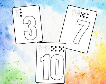 Number Coloring Sheets (PDF Download)