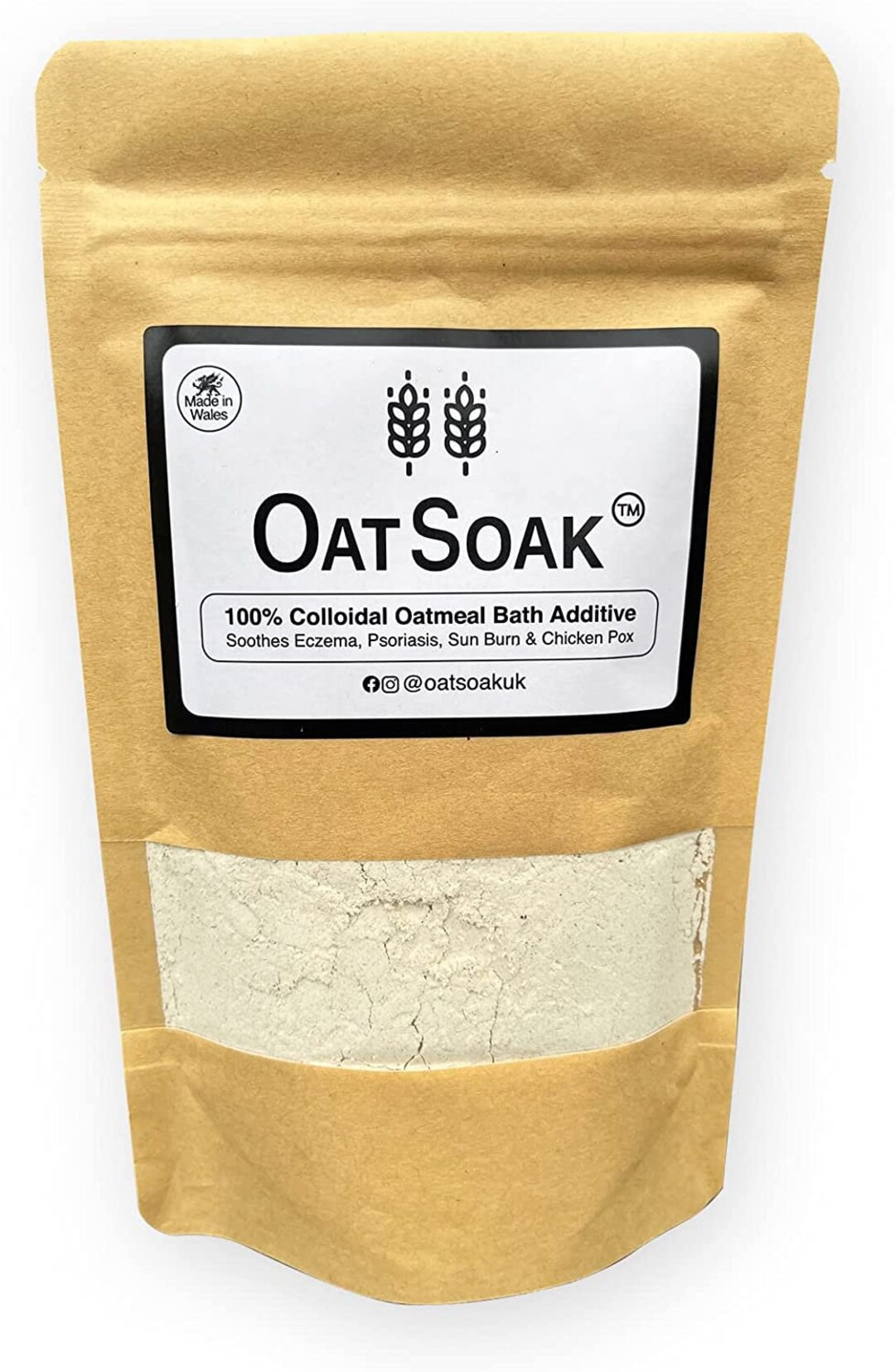 Colloidal Oatmeal Soothing Eczema, Psoriasis, Sunburn and Chicken Pox