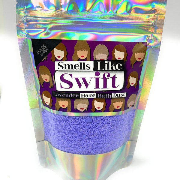 Smells Like Swift Foaming Bath Salts - Lavender Haze Scented. Taylor Swift Themed Gift, Midnights Album Themed Gift. Taylor Swift Small Gift