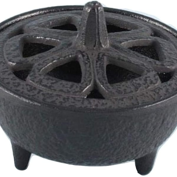 Wax Melter for Log Burner. Cast Iron. Just place on top of log burner and the heat will melt any wax melt. Also ideal for incense.