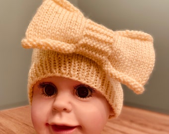 Baby Beanie with Bow