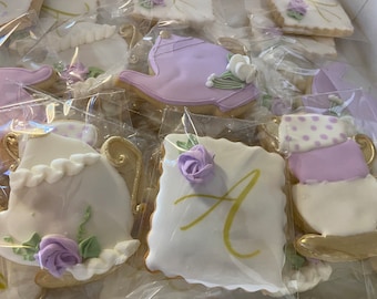 Tea Party Decorated Sugar Cookies