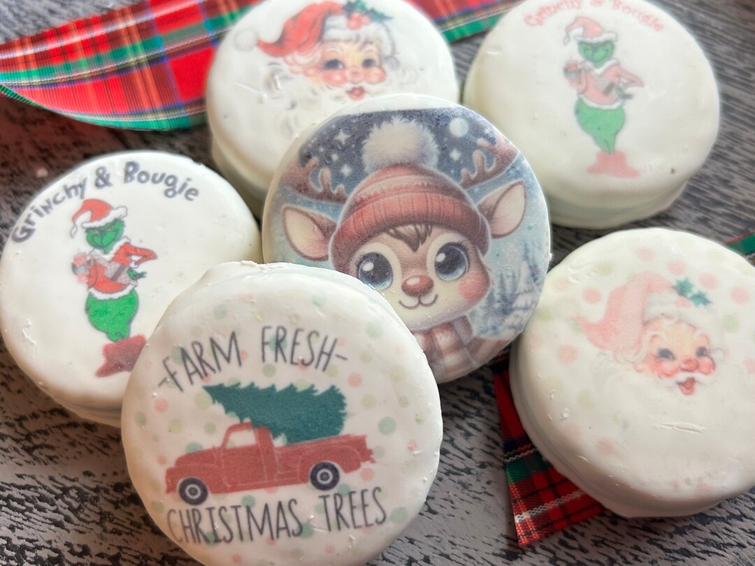 Custom White Fudge Covered Oreos Etsy