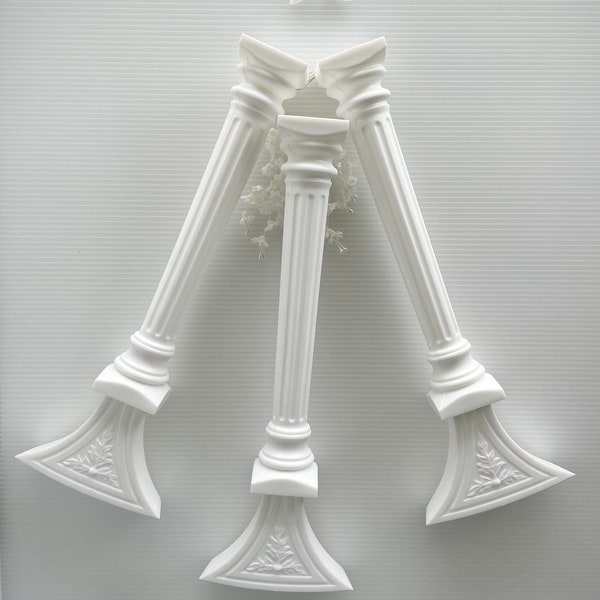 Vintage Wilton Roman Arched Pillar Wedding Cake Column; ONE Extra Tall Cake Tier for Decorating, Doll House or Crafts