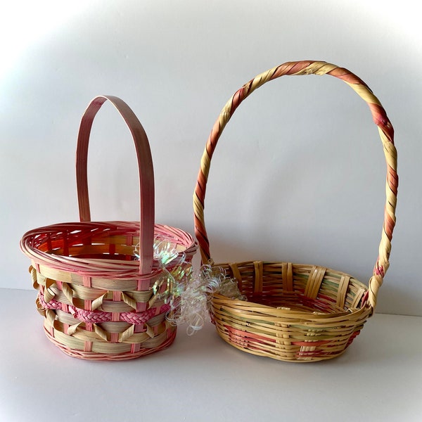 Wicker Easter Basket Etsy