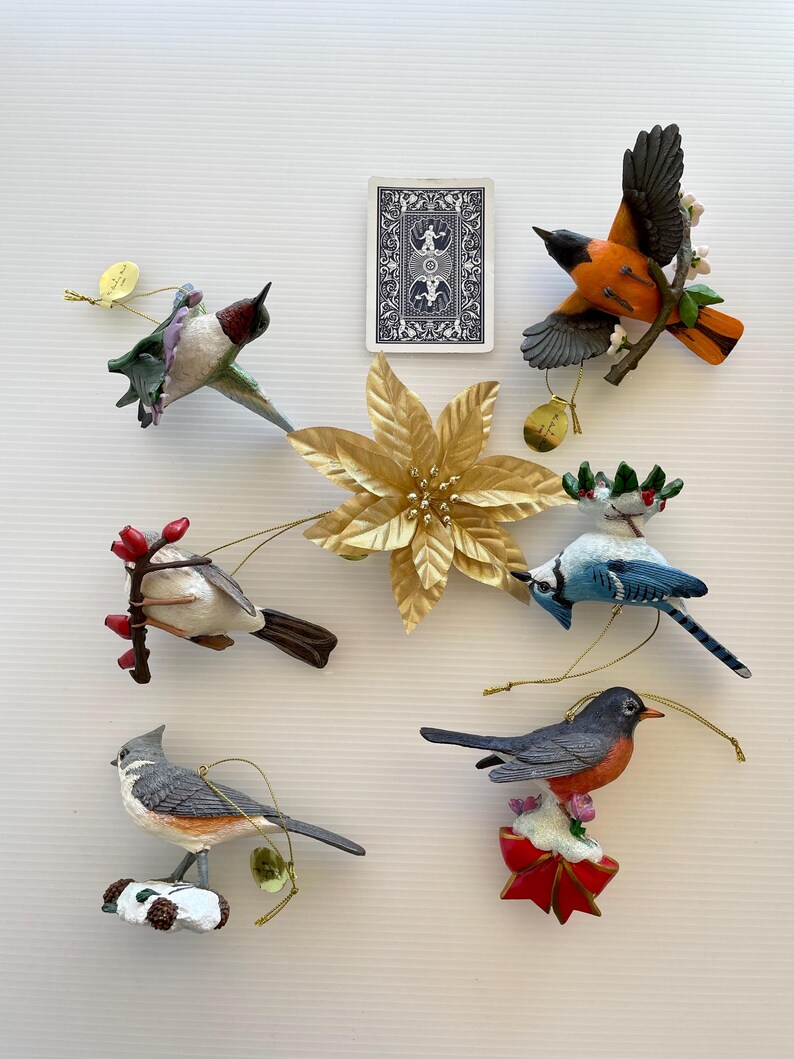 Vintage Songbird Christmas Ornaments Choose ONE Danbury Mint Porcelain