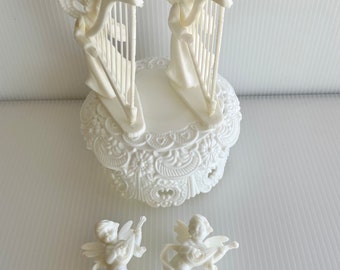 Vintage Wilton Cake Toppers, Trims; Wedding Cake Cherubs, Cupid Decorations or Party Favors; Holiday, Crafting or Dollhouse