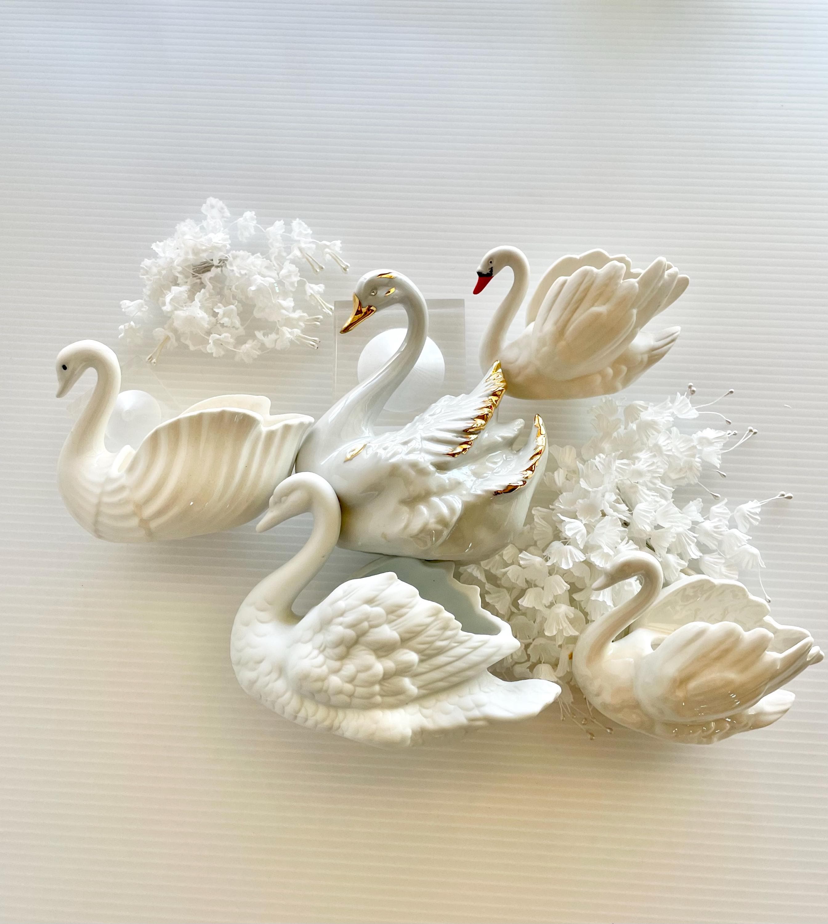 Dresden Swans - Etsy